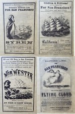 4 Schiffswerbung-Drucke von