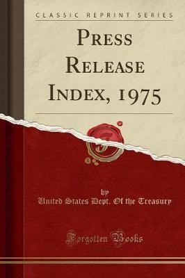 Press release index - index,, 1975