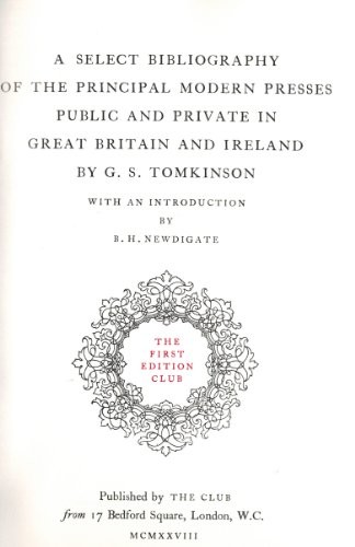 Select bibliography the - a, of